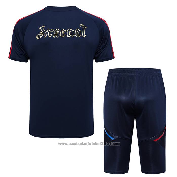 Fato de Treino Arsenal Manga Curta 2023-2024 Azul - Calcas Curta